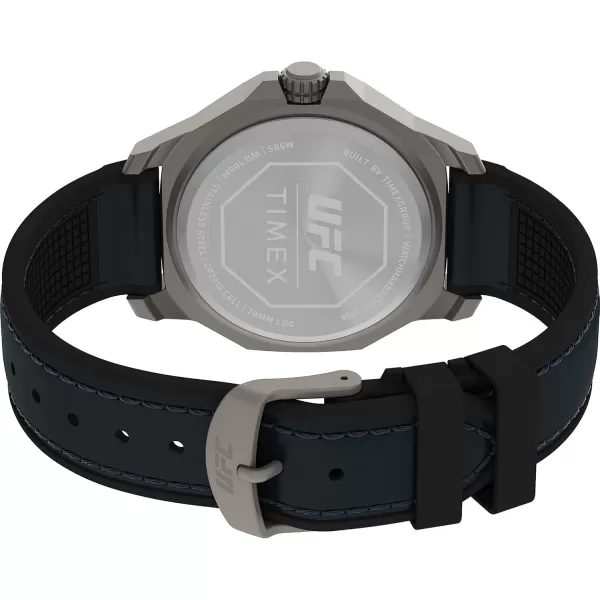 Timex UFC Mens Reveal 41mm WatchBlueBlueGunmetal