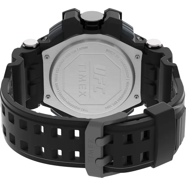 Timex UFC Mens Tactic 53mm WatchBlackBlackBlack