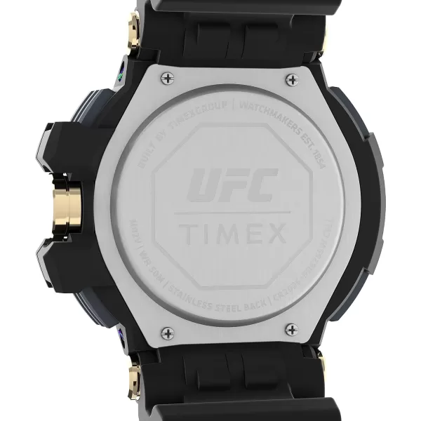 Timex UFC Mens Tactic 53mm WatchBlackBlackGold
