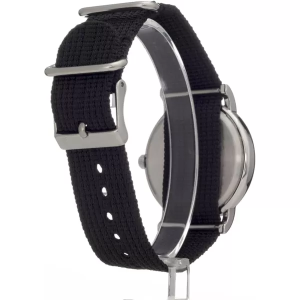 Timex Unisex T2N647 Weekender 38mm Black Nylon SlipBlackBlackSilverTone