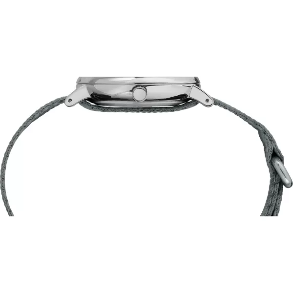 Timex Unisex T2N647 Weekender 38mm Black Nylon SlipGrayGraySilverTone