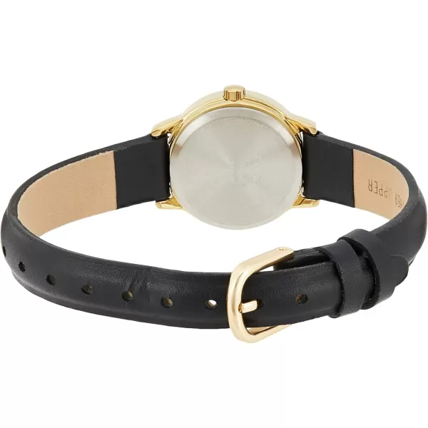 Timex Womens Easy Reader WatchBlackGoldToneWhiteA25mm