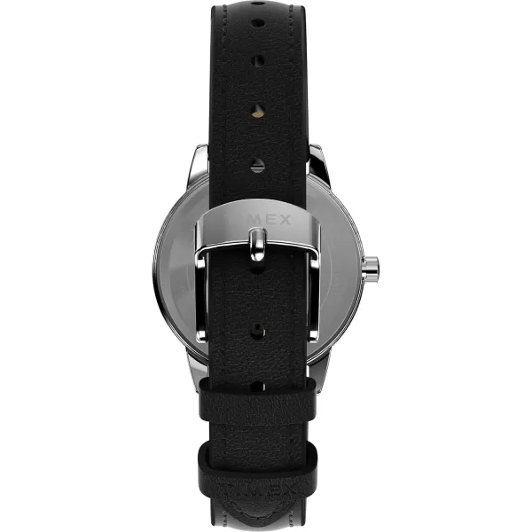 Timex Womens Easy Reader WatchBlackSilverToneWhite30mm