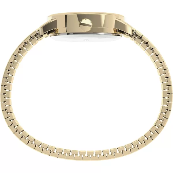 Timex Womens Easy Reader WatchGoldToneGoldToneWhite25mm