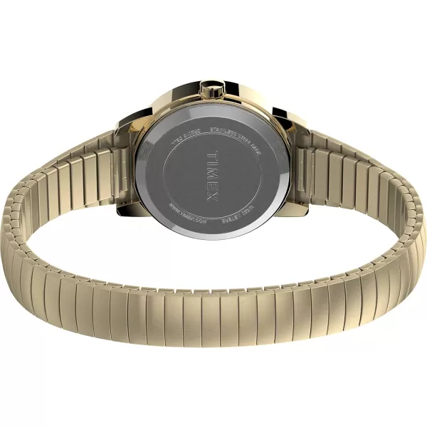 Timex Womens Easy Reader WatchGoldToneGoldToneWhiteA25mm