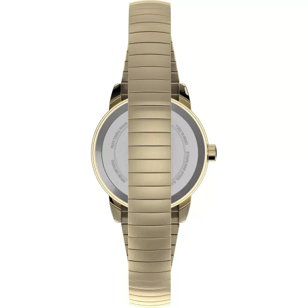 Timex Womens Easy Reader WatchGoldToneGoldToneWhiteA25mm