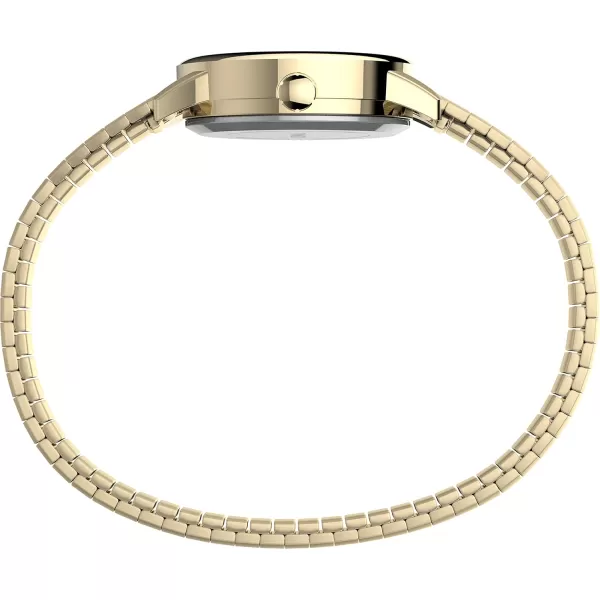Timex Womens Easy Reader WatchGoldToneGoldToneWhiteA25mm