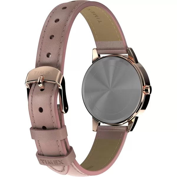 Timex Womens Easy Reader WatchPinkRose GoldToneWhite30mm