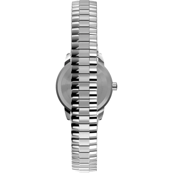 Timex Womens Easy Reader WatchSilverToneSilverToneWhiteA25mm