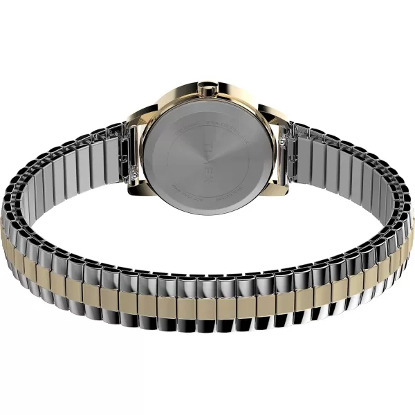 Timex Womens Easy Reader WatchTwoToneGoldToneWhite25mm