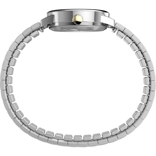 Timex Womens Easy Reader WatchTwoToneSilverToneWhite25mm