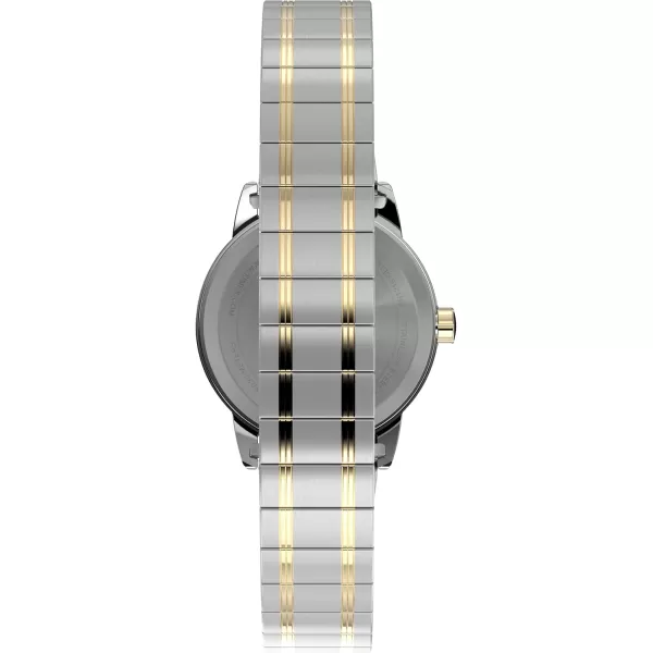 Timex Womens Easy Reader WatchTwoToneSilverToneWhite25mm