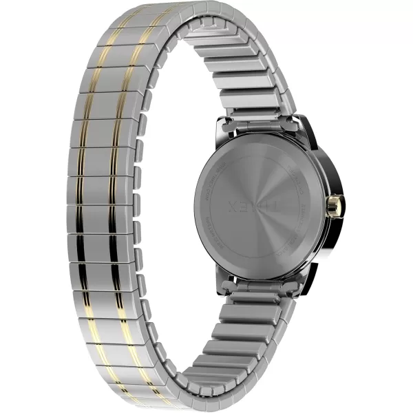 Timex Womens Easy Reader WatchTwoToneSilverToneWhite25mm