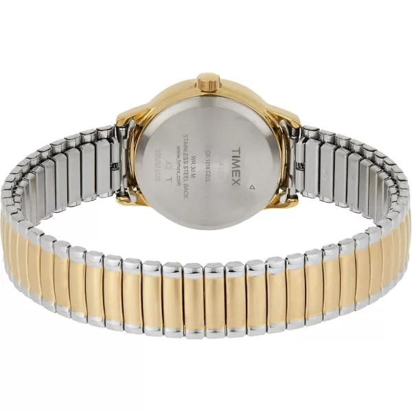 Timex Womens Easy Reader WatchTwoToneTwoToneWhiteC25mm