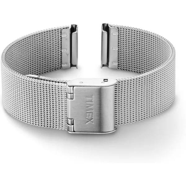 Timex 16mm Stainless Steel Mesh Bracelet  SilverTone with SelfAdjust ClaspSilverTone