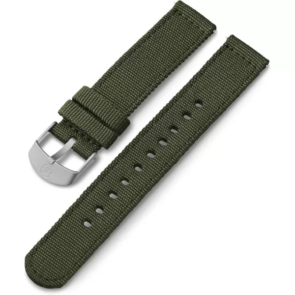 Timex 18mm Fabric Strap  Green with SilverTone BuckleGreenSilverTone