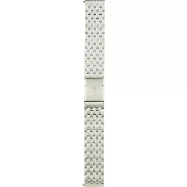 Timex 20mm Stainless Steel QuickRelease Bracelet  SilverTone with Deployment ClaspSilverTone