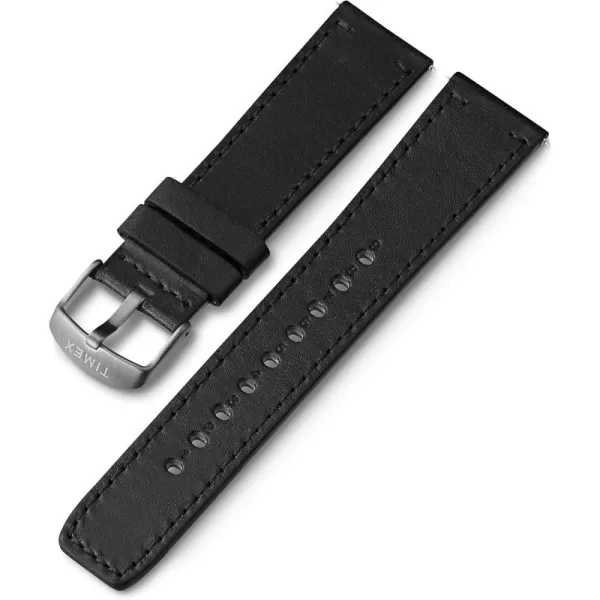 Timex 22mm Fabric QuickRelease Strap  Black Winter Camo with Black BuckleBlackSilverTone