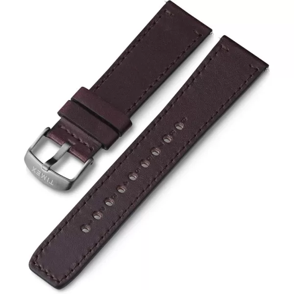 Timex 22mm Fabric QuickRelease Strap  Black Winter Camo with Black BuckleBrownSilverTone