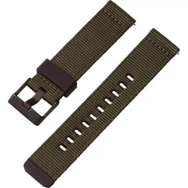 Timex 22mm Fabric QuickRelease Strap  Black Winter Camo with Black BuckleGreenBlack