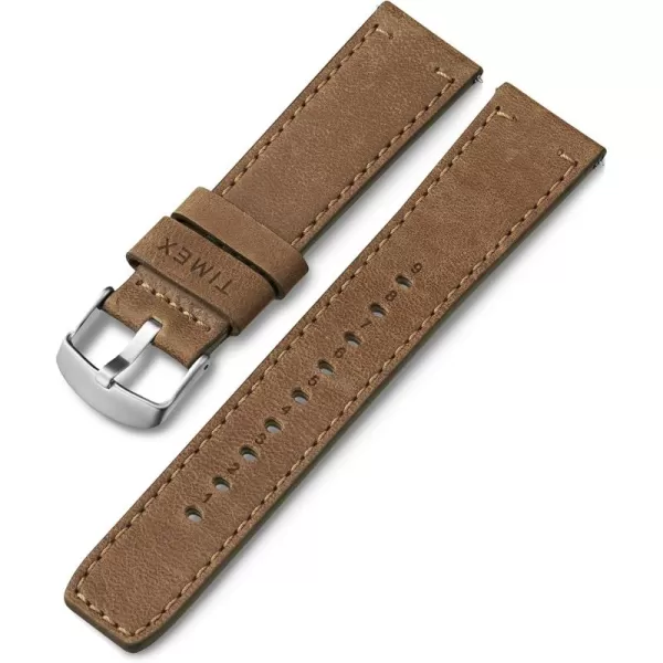 Timex 22mm Fabric QuickRelease Strap  Black Winter Camo with Black BuckleTanSilverTone