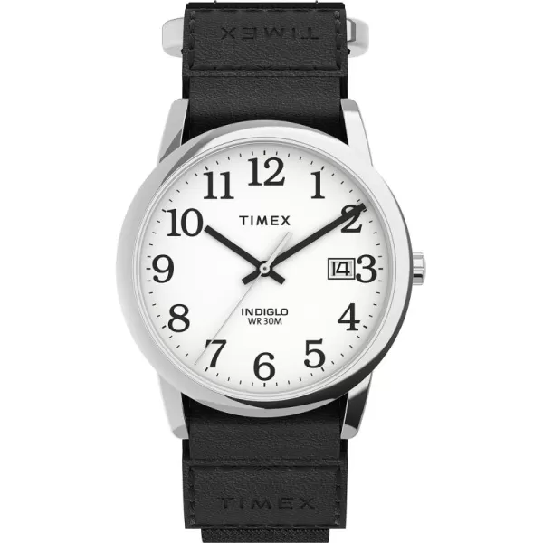 Timex Mens Easy Reader WatchBlackSilverToneWhiteE35mm