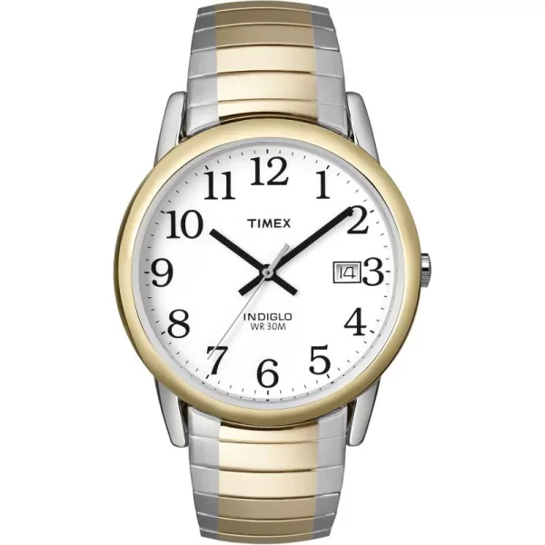 Timex Mens Easy Reader WatchTwoToneTwoToneWhiteC35mm