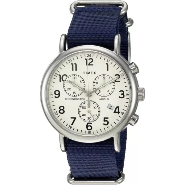 Timex Mens Weekender 40mm WatchBlueCream