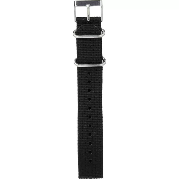 Timex SingleLayer 20mm SlipThru StrapBlack