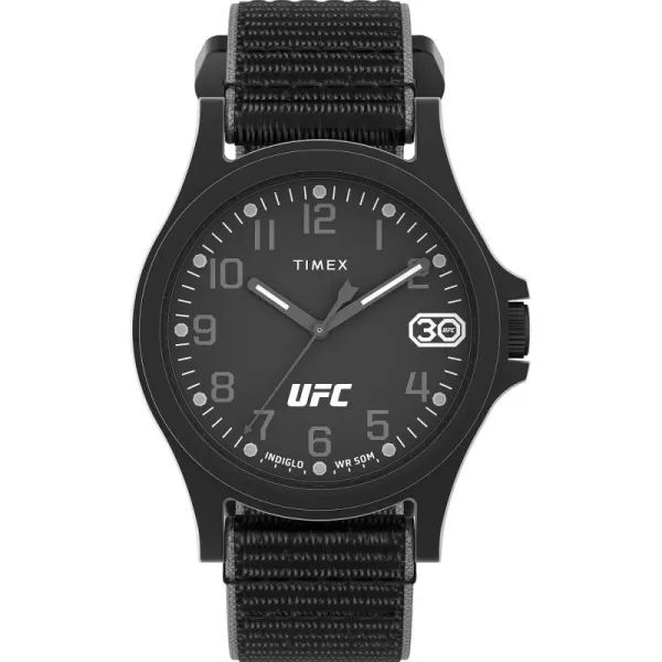 Timex UFC Mens Apex 40mm WatchBlackBlackBlack