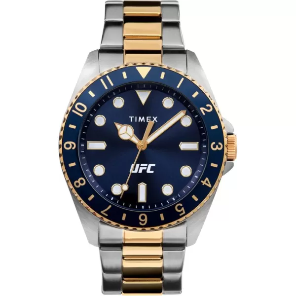 Timex UFC Mens Debut 42mm WatchTwoToneBlue