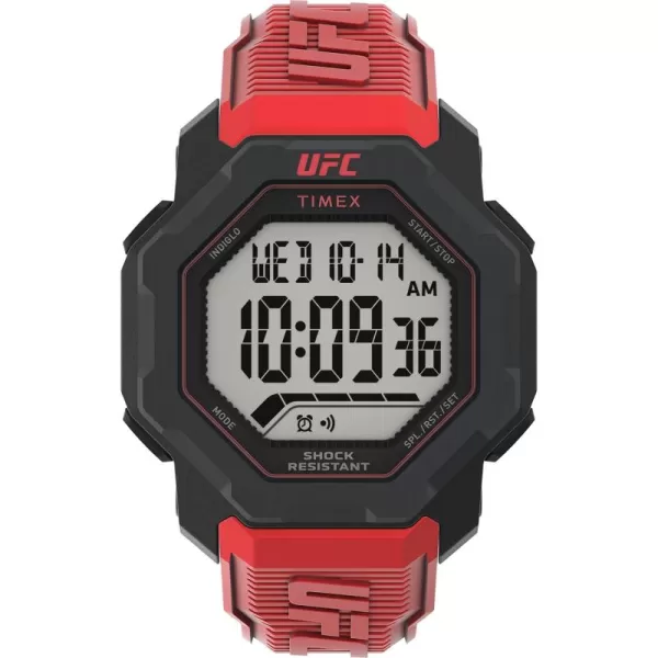 Timex UFC Mens Knockout 48mm WatchRedDigitalBlack