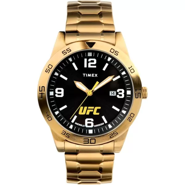 Timex UFC Mens Legend 42mm WatchGoldToneBlackGoldTone