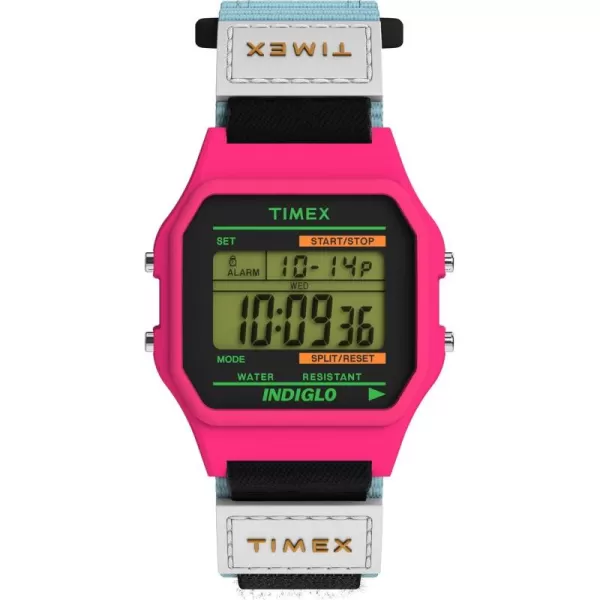 Timex Unisex Classical Digital 36mm WatchBluePinkDigital