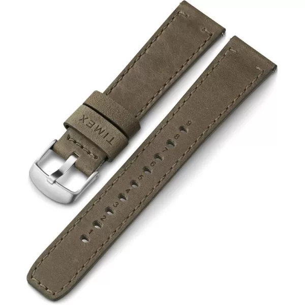 Timex Unisex TwoPiece 20mm QuickRelease StrapGreenSilverTone