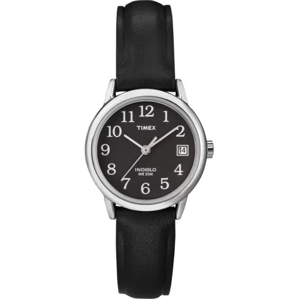 Timex Womens Easy Reader WatchBlackSilverToneBlack25mm