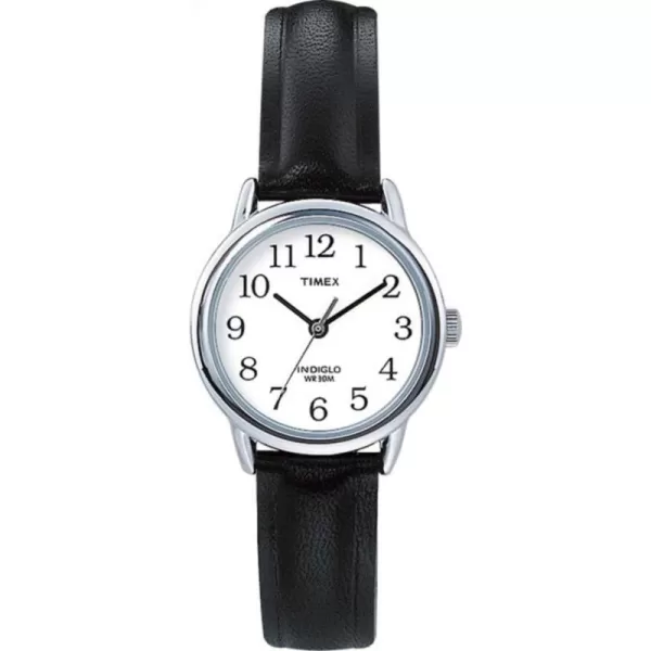 Timex Womens Easy Reader WatchBlackSilverToneWhiteB25mm