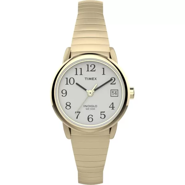 Timex Womens Easy Reader WatchGoldToneGoldToneWhiteA25mm