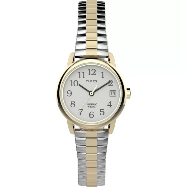 Timex Womens Easy Reader WatchTwoToneGoldToneWhite25mm