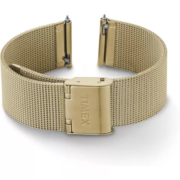 Timex Womens TwoPiece 18mm QuickRelease BraceletGoldTone Mesh
