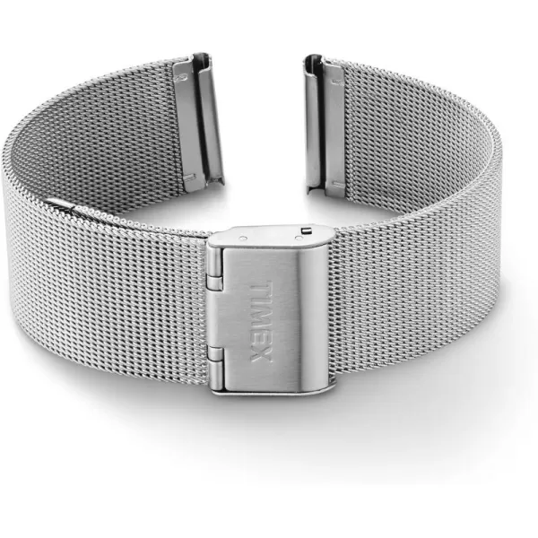 Timex Womens TwoPiece 18mm QuickRelease BraceletSilverTone Mesh