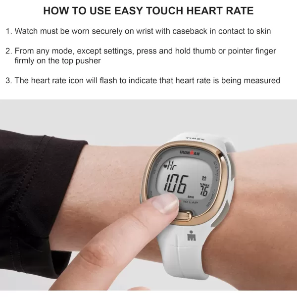 Timex Ironman Transit Watch with Activity Tracking ampamp Heart Rate 33mmBlackSilverTone