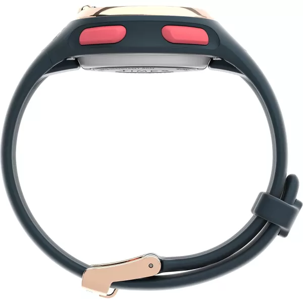 Timex Ironman Transit Watch with Activity Tracking ampamp Heart Rate 33mmNavyRose GoldTone