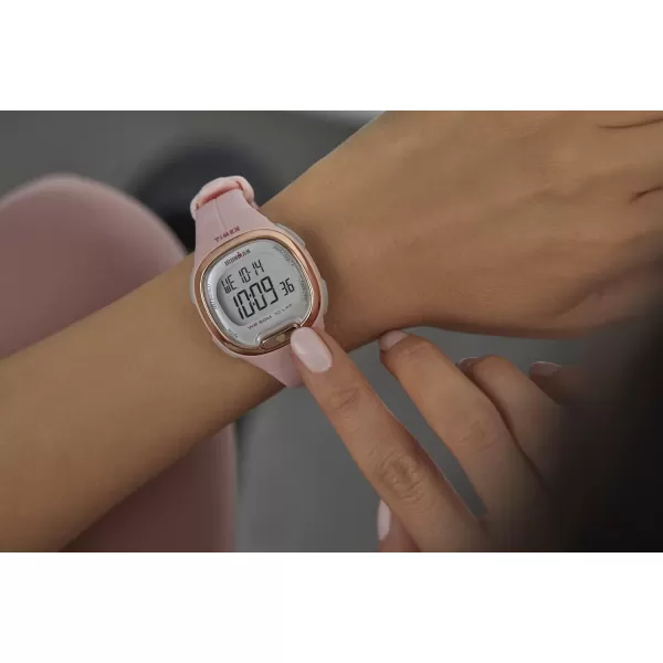 Timex Ironman Transit Watch with Activity Tracking ampamp Heart Rate 33mmNavyRose GoldTone