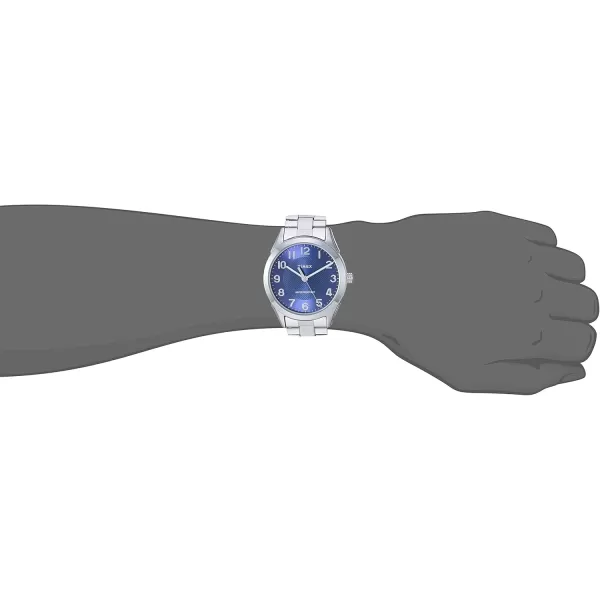 Timex Mens Briarwood WatchSilverToneBlue
