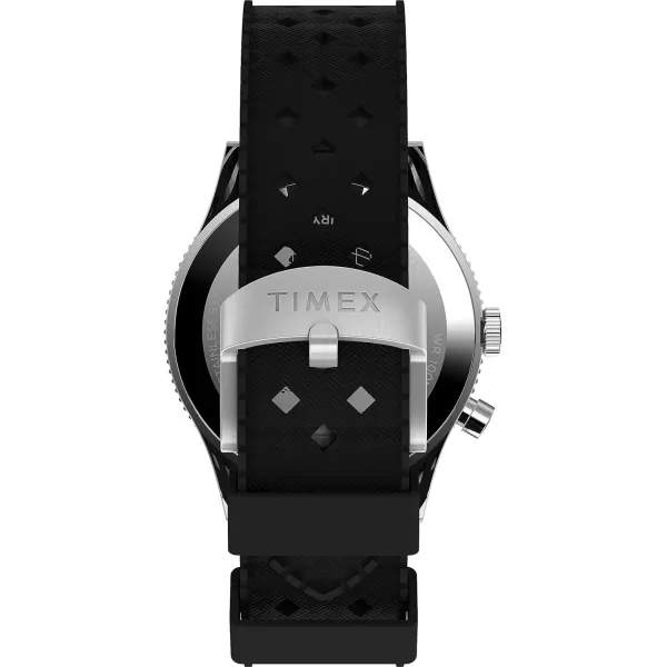 Timex Mens Waterbury Traditional 39mm WatchBlackBlackStainless Steel