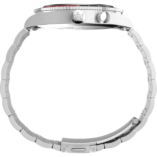 Timex Mens Waterbury Traditional 39mm WatchStainless SteelBlackStainless Steel