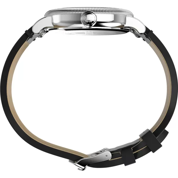 Timex Mens Waterbury Traditional 40mm WatchBlackBlackSilverTone