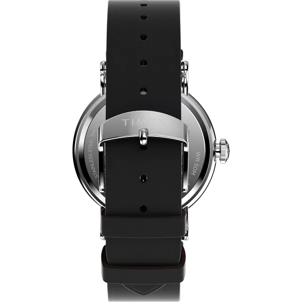 Timex Mens Waterbury Traditional 40mm WatchBlackBlackSilverTone