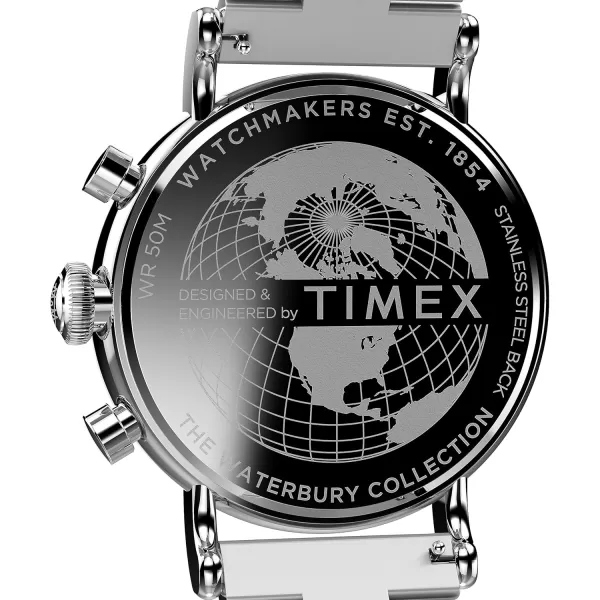 Timex Mens Waterbury Traditional 40mm WatchStainless SteelSilverToneSilverTone